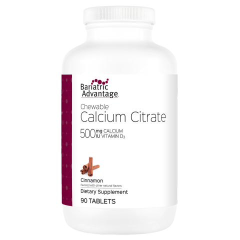 Calcium Citrate Chewable 500mg (3 Flavors)